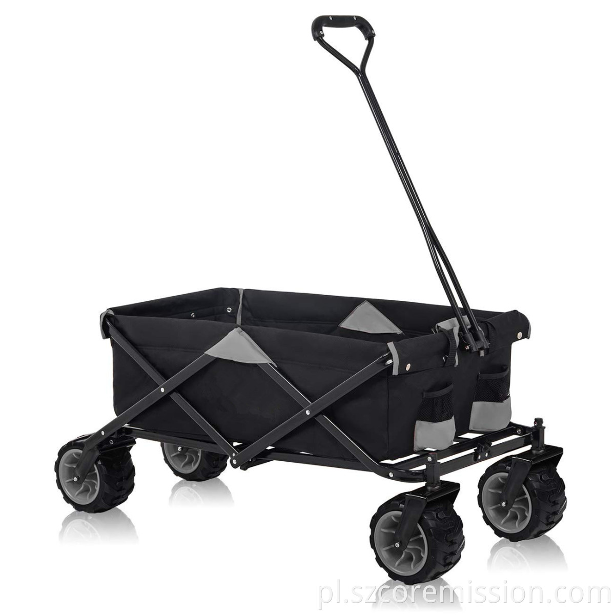 Collapsible Utility Garden Beach Trolley Cart with Handle